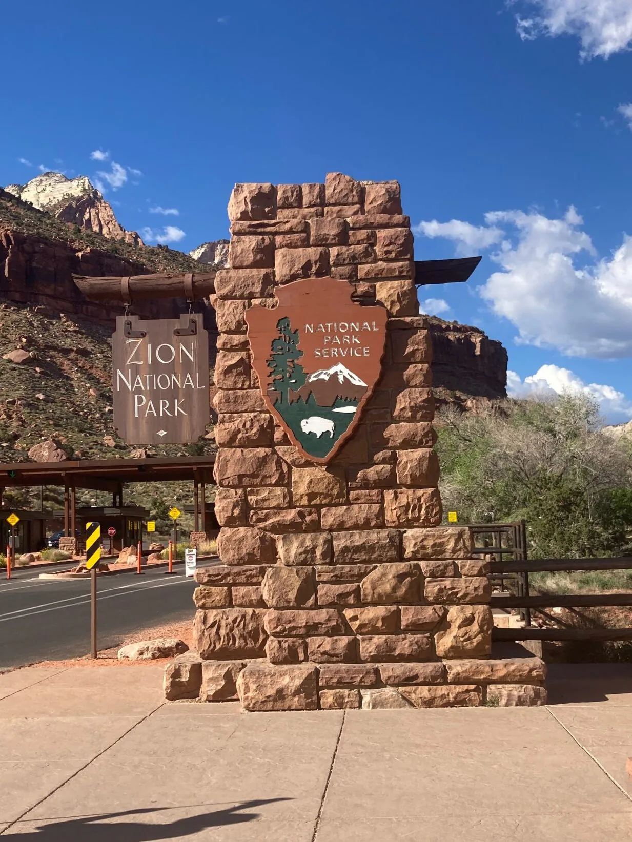 Zion National Park National Park Service sign