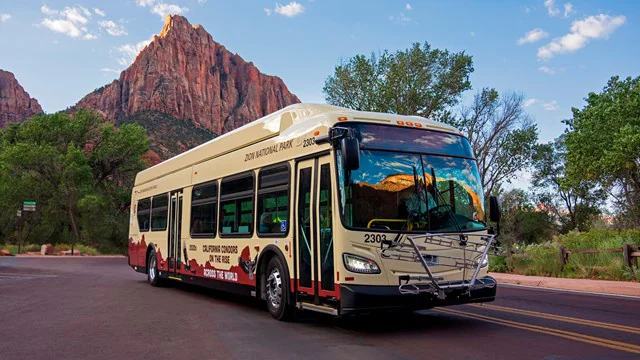 Zion National Park bus number 2302